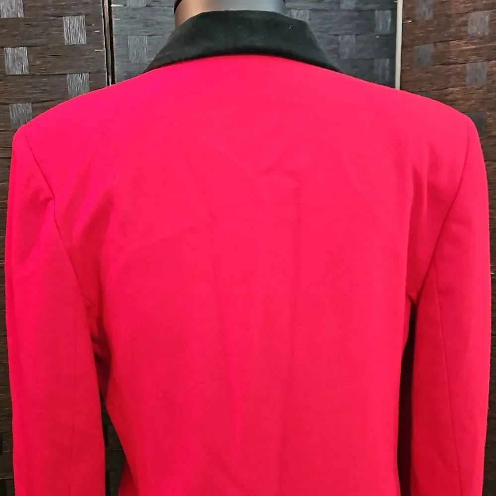Women's Vintage Brooks Brothers Red Equestrian Style Blazer Size 6